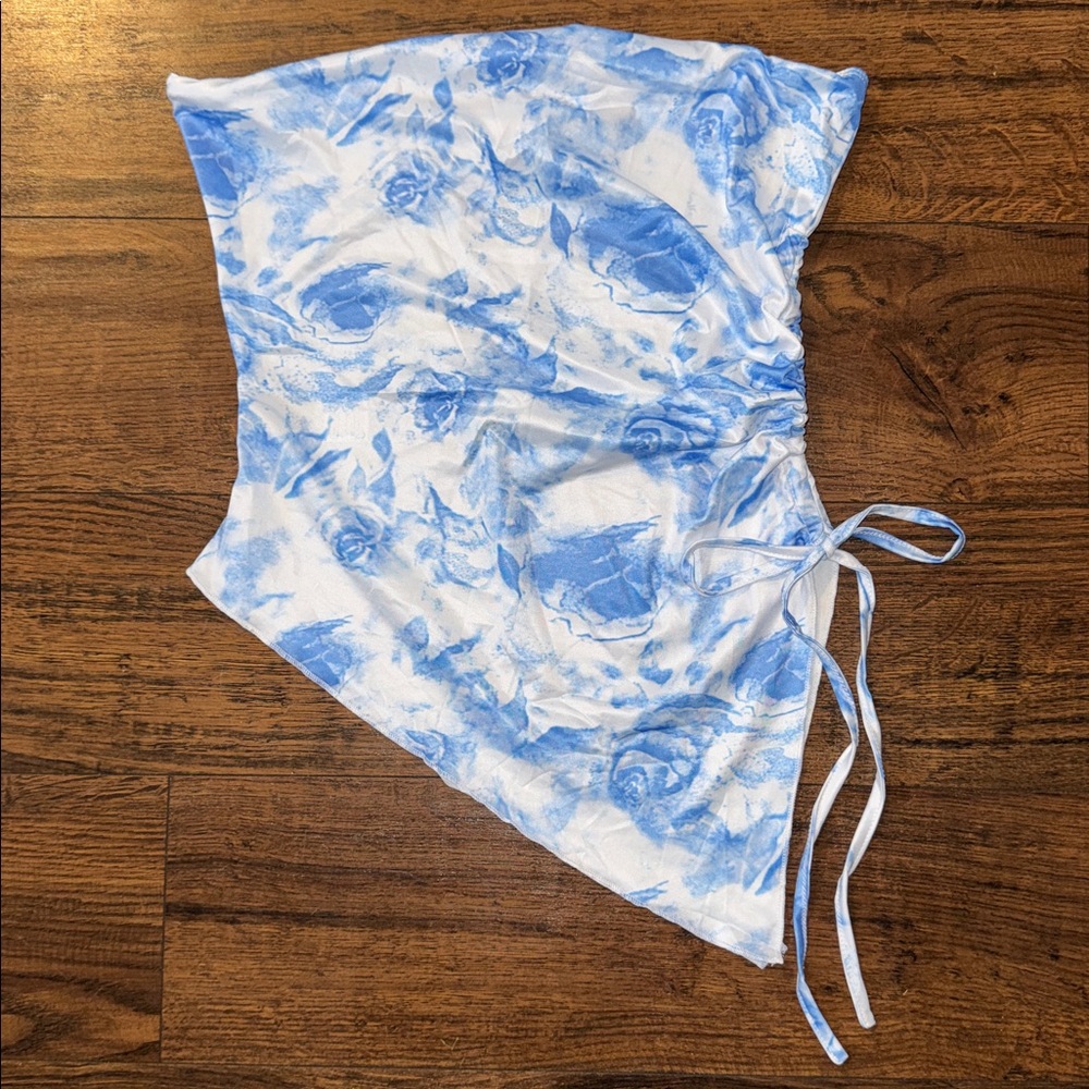 NWT Shein Asymmetrical Strapless Top